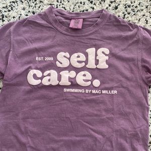 Custom made Self Care cropped Tee